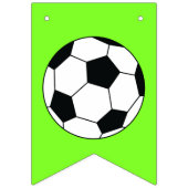 サッカースポーツ誕生日パーティーピンク バンティングフラッグ (第1の旗)