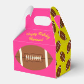 サッカースポーツ誕生日パーティーピンク フェイバーボックス (裏面サイド)