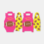 サッカースポーツ誕生日パーティーピンク フェイバーボックス (折り畳みなし)