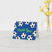 サッカースポーツ誕生日パーティー感謝 カード (黄色い花)