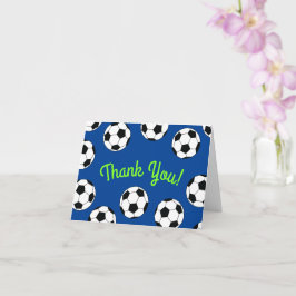 サッカースポーツ誕生日パーティー感謝 カード