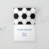 サッカースポーツ誕生日パーティー感謝 カード (内部)