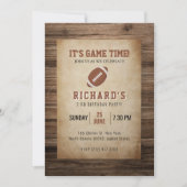 サッカースポーツ誕生日パーティー 招待状 (正面)