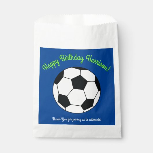 サッカースポーツ誕生日会 フェイバーバッグ (正面)