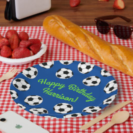 サッカースポーツ誕生日会 ペーパープレート