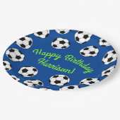 サッカースポーツ誕生日会 ペーパープレート (アングル)