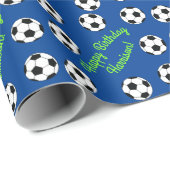 サッカースポーツ誕生日会 ラッピングペーパー (ロールコーナー)