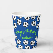 サッカースポーツ誕生日会 紙コップ (正面)