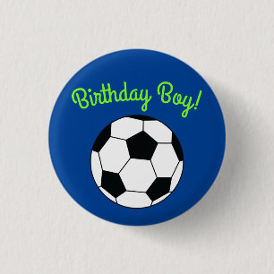 サッカースポーツ誕生日少年パーティーボタン 缶バッジ