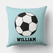 サッカースポーツ選手名前をカスタムする クッション (裏面)