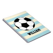 サッカースポーツ選手名前をカスタムする ノートブック (右側)