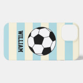 サッカースポーツ選手名前をカスタムする iPhoneケース (裏面横)