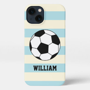 サッカースポーツ選手名前をカスタムする iPhone 13ケース