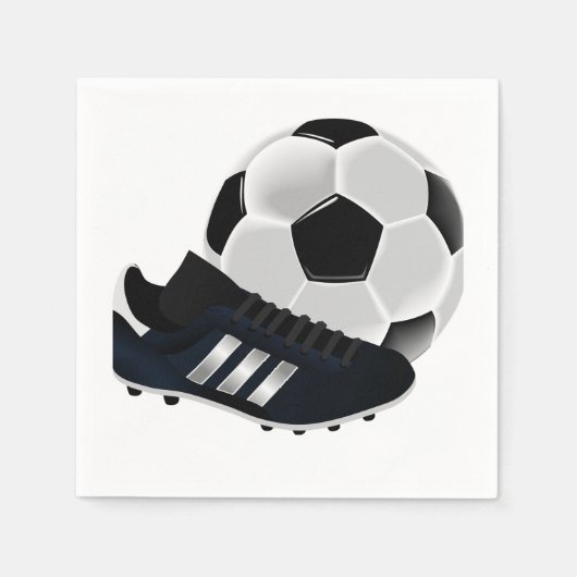 サッカースポーツ スタンダードカクテルナプキン (正面)