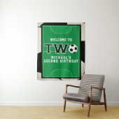 サッカースポーツ セカンドバースデー 背景 タペストリー (インサイチュ)