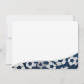 サッカースポーツ フラットカード ありがとうございます 招待状 (正面)