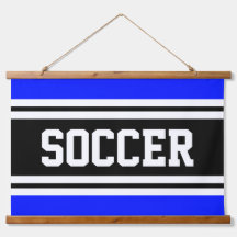 サッカースポーティブライトブルー白黒ストライプズ