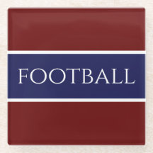 サッカースポーティ深いレッドホワイトネイビーブルーストライプズ