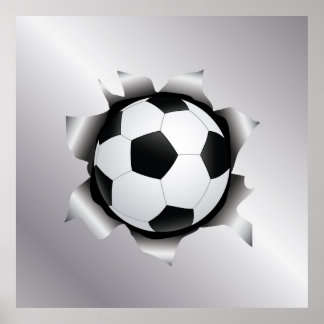 サッカースルーメタル ポスター