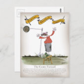 サッカーセンターの前方の赤 ポストカード (正面/裏面)