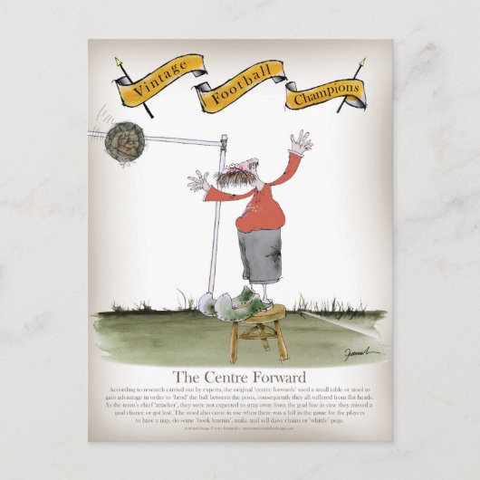 サッカーセンターの前方の赤 ポストカード (正面)