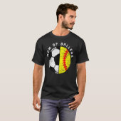 サッカーソフトボールのお母さん Tシャツ (正面フル)