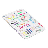 サッカータイポグラフィフレキシブル写真磁石 マグネット (右側)