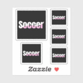 サッカータイポグラフィモダンアート抽象芸術スウィッシュ シール (シート)