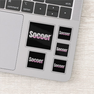 サッカータイポグラフィモダンアート抽象芸術スウィッシュ シール