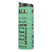 サッカータイポグラフィ タンブラー (回転右)