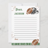 サッカータイムカプセルノートメッセージカード サンキューカード (正面)