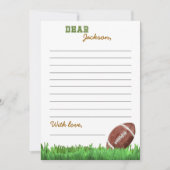 サッカータイムカプセルノートメッセージカード サンキューカード (正面)