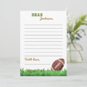 サッカータイムカプセルノートメッセージカード サンキューカード (スタンド正面)