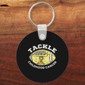 サッカータックル小児癌認識度衣服ゴー キーホルダー (正面)