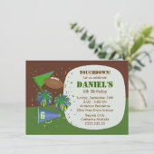 サッカータッチダウン児童誕生パーティー 招待状 (スタンド正面)