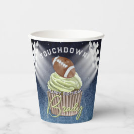 サッカータッチダウン誕生日パーティー紙カップ 紙コップ
