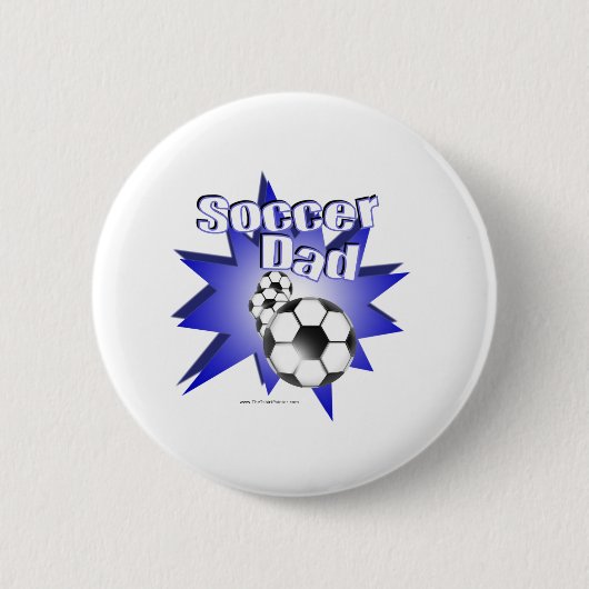 サッカーダッド 缶バッジ (正面)