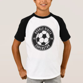 サッカーダブルデジットスーパースター10誕生日 Tシャツ