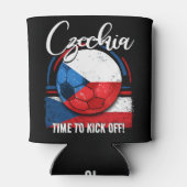 サッカーチェコ国旗、レトロサッカー 缶クーラー (裏面)