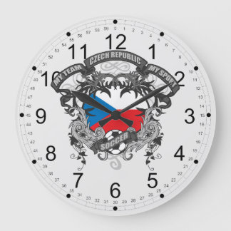 サッカーチェコ ラージ壁時計