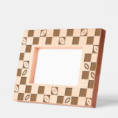 サッカーチェッカーボードパターン レーザー彫刻フレーム (左)