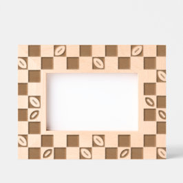 サッカーチェッカーボードパターン レーザー彫刻フレーム