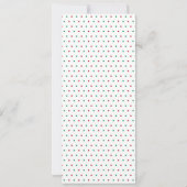 サッカーチケットジェンダーが赤ちゃんシャワーを明かす 招待状 (裏面)