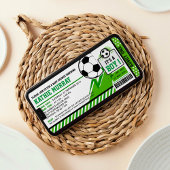 サッカーチケットパス赤ちゃんシャワー招待状 招待状