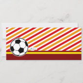 サッカーチケットパース バースデーパーティー招待状 招待状 (裏面)