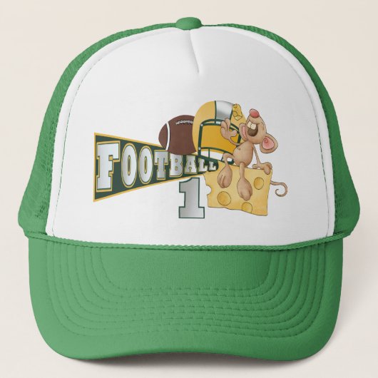 サッカーチャンピオングリーンとイエローキャップ – SRF キャップ (正面)