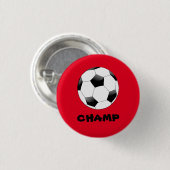 サッカーチャンプバッジ 缶バッジ (正面&裏面)