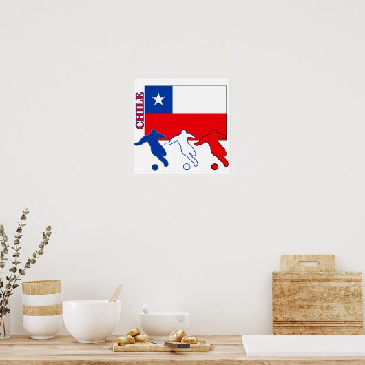 サッカーチリ ポスター (キッチン)