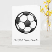 サッカーチームからコーチを引き取る カード (黄色い花)