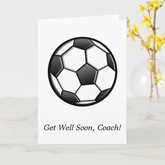 サッカーチームからコーチを引き取る カード (黄色い花)